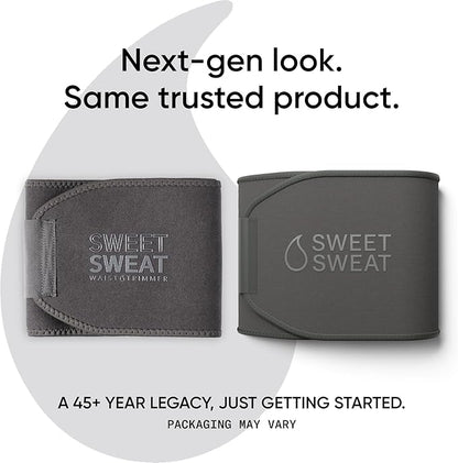 Sports Research Sweet Sweat Waist Trimmer (Core Series) - Premium Sweat Enhancing Fitness Band for Women & Men