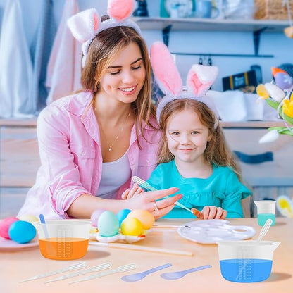 Silicone Resin Mixing Measuring Bowls 2Pcs 600ml/20oz for Resin Supplies, Thickened Reusable Silicone Bowl Cups for Epoxy Mixing, with Stir Sticks, Jewelry Making