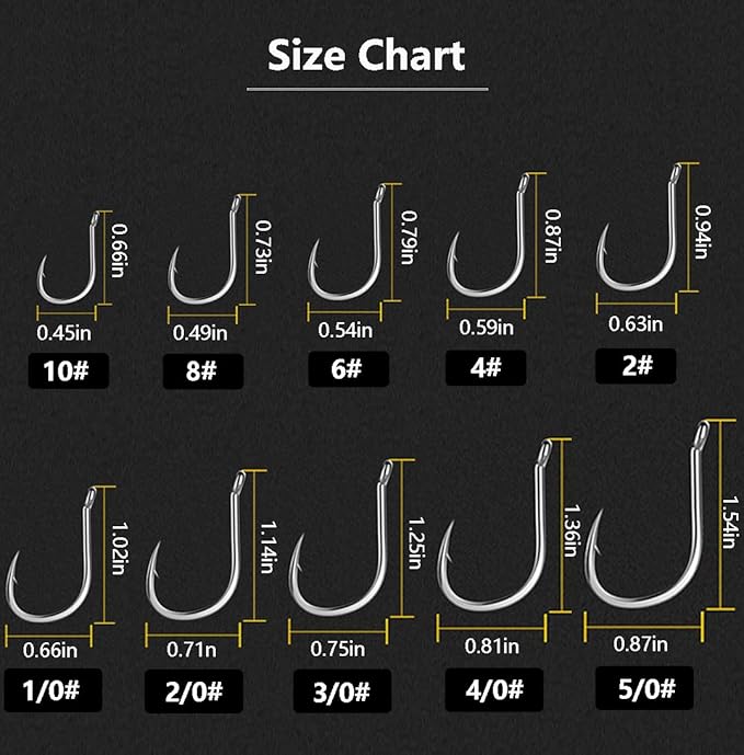 Dyxssm 150pcs/lot Circle Fishing Hooks Extra Strength Octopus Barb Fishing Hook with Offset Ponit