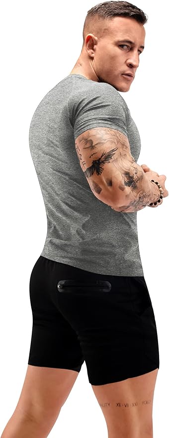 FUXERT Sauna Shirt for Men Sweat Sauna Suit for Gym Exercise Compression Shirt Workout Shapewear