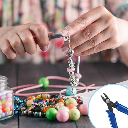 Bead Crimper for Jewelry Making Bead Crimper Tool Beads Crimping Pliers Jewelry Making Tools Mini Fine Pliers for Beads DIY Craft