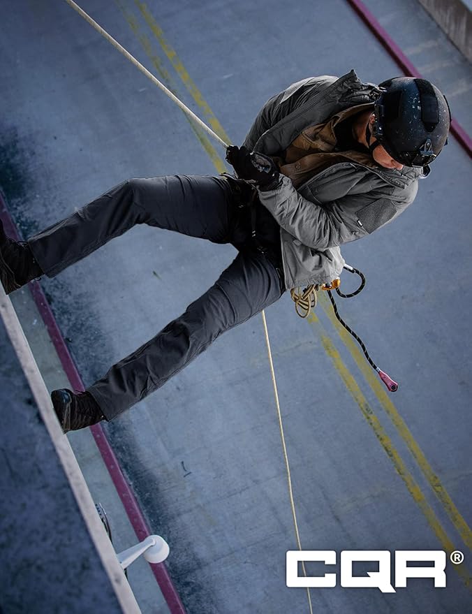 CQR Men's Lightweight Insulated Jacket, Windproof Packable Water Resistant Warm Active Coat for Hiking Work Outdoor Tactical