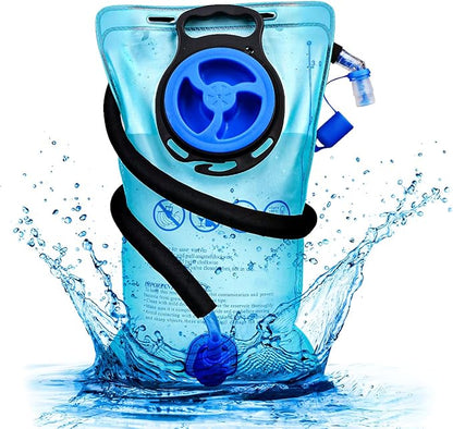 3L 2L 1.5L Hydration Bladder, Upgraded Leak Proof 50OZ/ 70OZ/ 100OZ 3 Liter Water Reservoir for Most Hydration Pack Replacement with Quick Release Insulated Tube & Auto Shut-Off Valve Outdoor