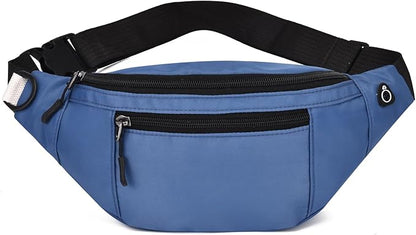 DAITET Crossbody Fanny Pack for Men&Women,Large Waist Bag & Hip Bum Bag with Adjustable Strap for Outdoors Workout Traveling Casual Running Hiking Cycling