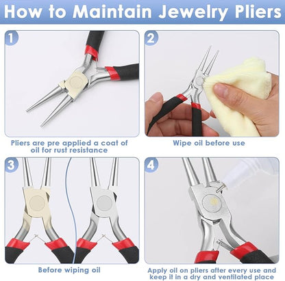 Round Nose Pliers, Wire Jewelry Making Tools Bead Pliers for Wire Wrapping, Jump Rings Making, Jewelry Making Supplies, DIY Craft