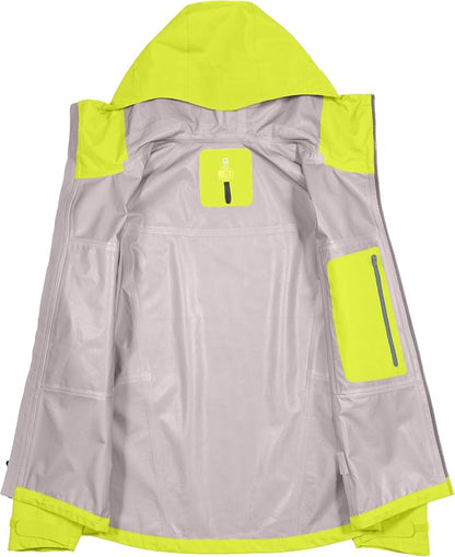 Little Donkey Andy Men's High-performance 3L Hard Shell Waterproof Rain Jacket Breathable Rain Gear for Hiking,Travelling