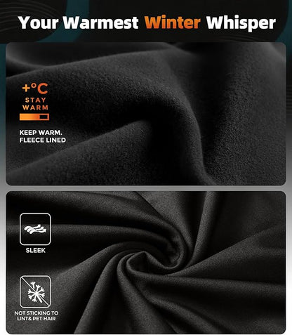 CL convallaria Mens Thermal Underwear Set with Fly Long Johns Base Layer Winter Hunting Gear Sport Top and Bottom