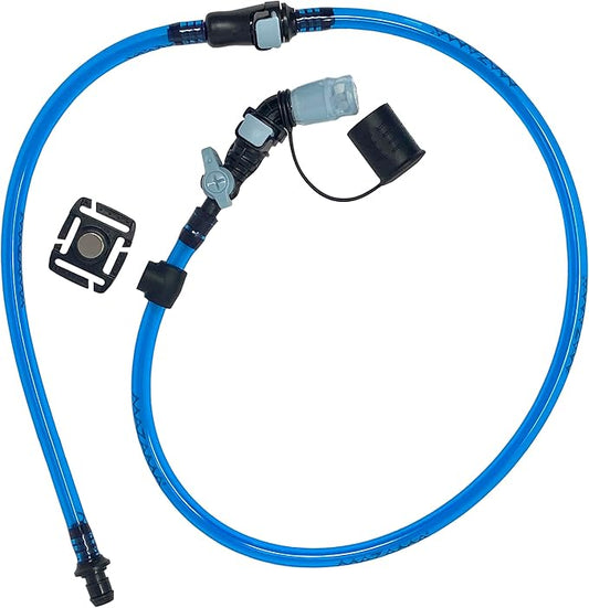 Replacement Drink Tube Replacement Set wih VYPR Bite Valve. Universally Compatible with Most Hydration Packs/Reservoirs/Bladders. 1/4" Inner Diameter Tubing. 43" Total Length.