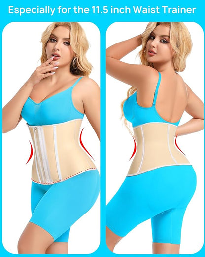 Short Torso Waist Trainer for Women Lower Belly Fat, Workout Fajas Colombianas Waist Cincher Corset