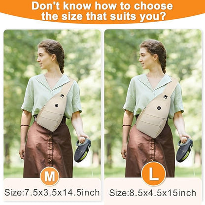 Crossbody Bags for Women Men Trendy Sling Bag Bakpack Casual Chest Bag with Convertible Shoulder Strap