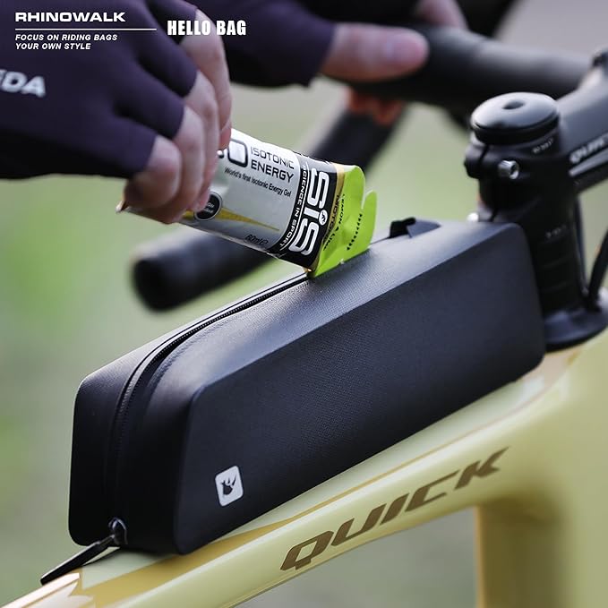 Rhinowalk Bike Top Tube Bag Bike Frame Bag Fully Waterproof and Stable Bicycle Frame Bag Bicycle Bag Professional Cycling Accessories for Mountain Road Bike
