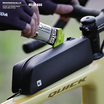 Rhinowalk Bike Top Tube Bag Bike Frame Bag Fully Waterproof and Stable Bicycle Frame Bag Bicycle Bag Professional Cycling Accessories for Mountain Road Bike