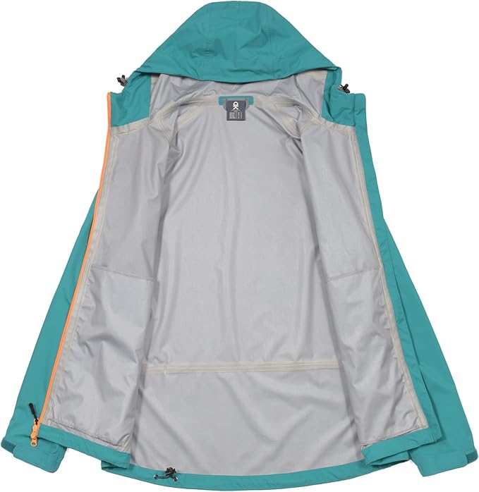 Little Donkey Andy Men's Waterproof Rain Jacket Outdoor Lightweight Rain Shell Coat for Hiking,Golf,Travel