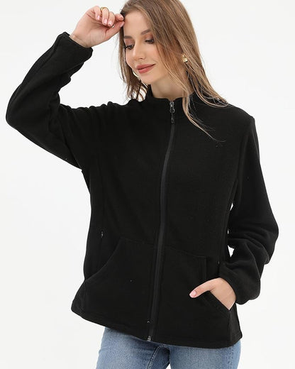 Argstar Women's Fleece Jacket with 6 Pockets (XS-2XL)