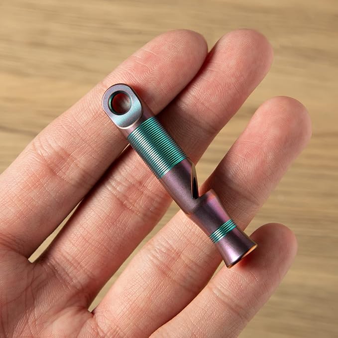 WeKnife Emergency Whistle Survival Loud, Titanium Outdoor Safety Whistle Survival Shrill Loud Blast with Paracord for Kayak, Life Vest, Jacket, Boating, Fishing,Camping, Hiking, Hunting, Coyote