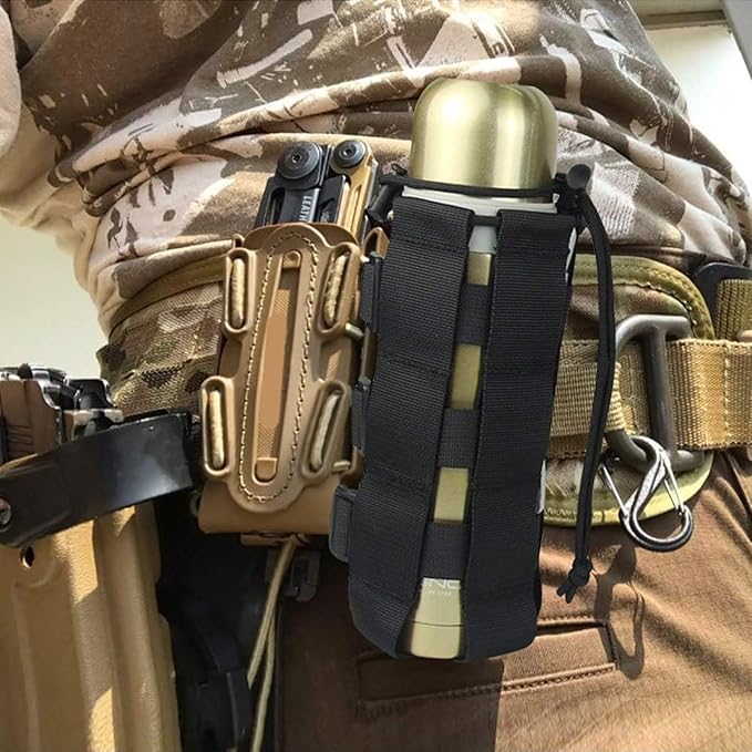 Belt Water Bottle Holder Bag Belt Carry Pouches Carriers for Camping Hiking Travelling Water Bottle Sleeve