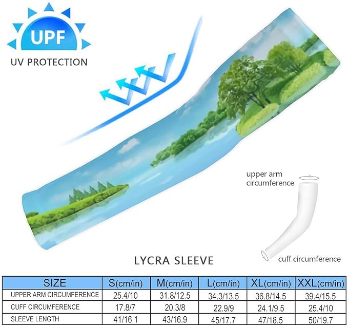 Custom Arm Sleeve Personalized Cooling Compression Arm Shield Add Image Text Elastic Oversleeve Sleeves Covers