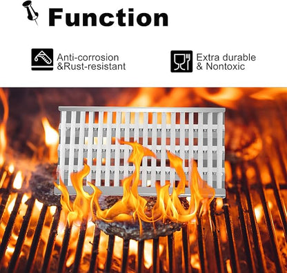 54801 92911 Grill Grates Replacement for DCS Grill Parts 36DBQAR, 36EBQAR, 48DBQAR, 48DBQR, 48EBQAR, BGA36-BQARL,BGA36-BQARN,BGA48-BQARL, BGA48-BQARN, Ceramic Rods Briquettes Radiant Tray Grid