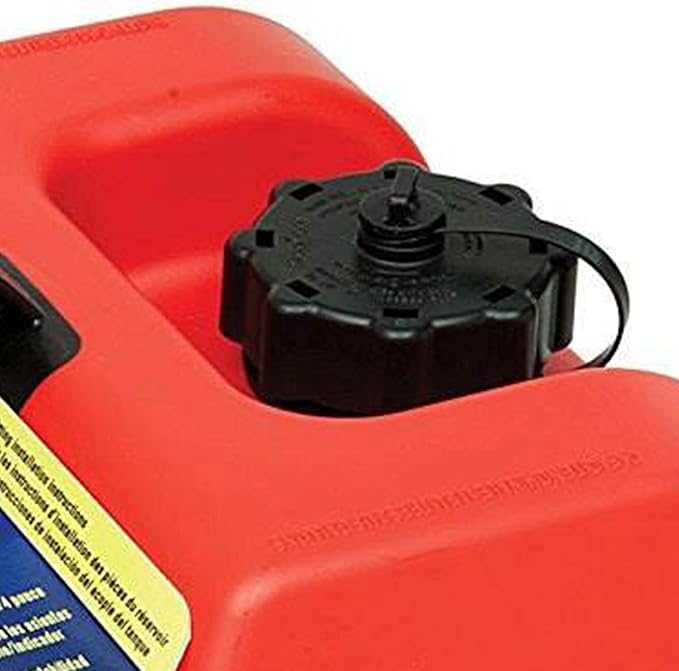 Scepter 6 Gallon Portable Marine Gas Can, Boat Fuel Tank with 2-Way Vented Cap, Built-In Fuel Gauge and Pick-Up, Top Handle, EPA & CARB Compliant, Underseat Design, 19.3"L x 12.2"W x 10.2"H (10511)