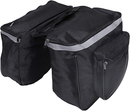 Ejoyous Pannier Bag, 25L Saddle Bag Cycling Rear Rack Luggage Carrier Trunk Bag for Mountain Road Seat