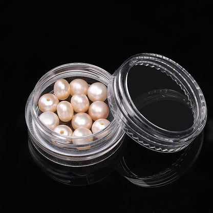 Natural Half Drilled Pearl Beads Pink 6-6.5mm 12pcs AAA Freshwater Cultured Loose Gemstone Beads for DIY Stud Earring Jewelry Making