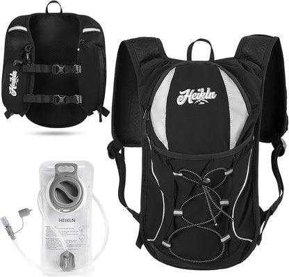 Hydration Backpack,Lightweight Water Backpack with 2L Water Bladder Running Hydration Vest Backpack for Hiking Running Cycling Hiking