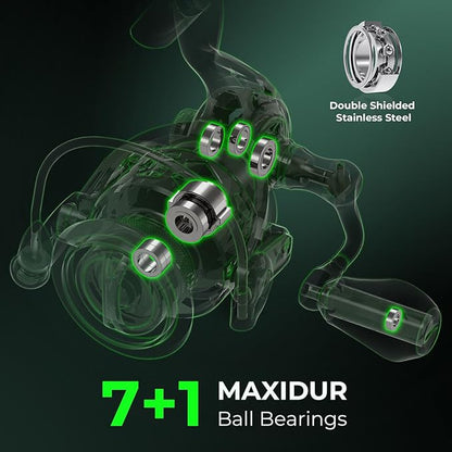 KastKing Zephyr Dual-tip Fishing Rod & Reel Combo, Dual Tips Section for Different Powers, IM6 Graphite 2Pc Blanks, KastFlex Technology, Rubber Cork Handle, Integrate Hook Keeper, 8 Models