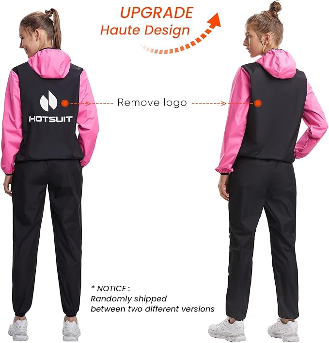 HOTSUIT Sauna Suit for Women Weight Loss Sweat Suits Sauna Jacket Pant Machine Washable Anti Rip for Gym Workout Exercise