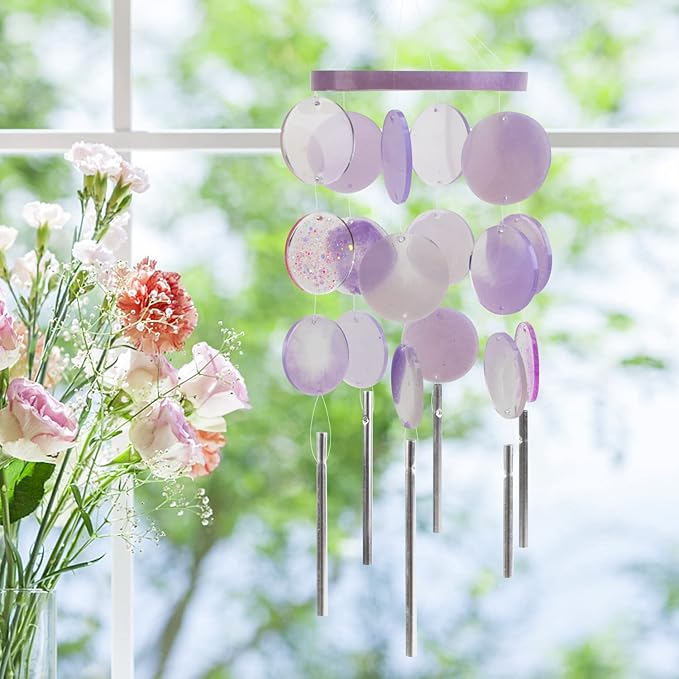 Temlum Silicone Resin Molds for Wind Chime, DIY Resin Wind Chime Molds Kit with Metal Tubes Resin Casting Mold for Home Décor Resin Craft Supplies