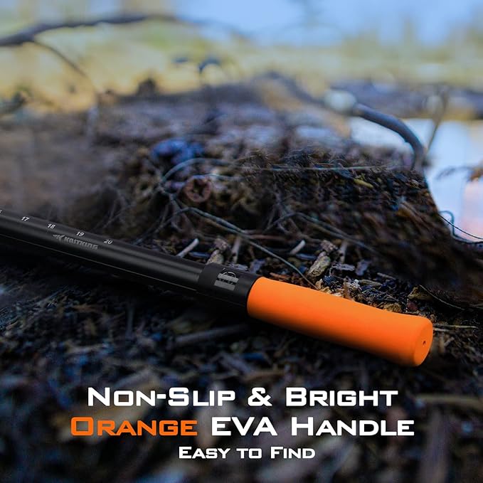 KastKing Brutus Fishing Net, Foldable Extendable Fish Landing Net, Lightweight & Portable Fishing Net with Soft EVA Foam Handle, Holds up to 44lbs/20KG, Fish-Friendly Mesh for a Safe Release