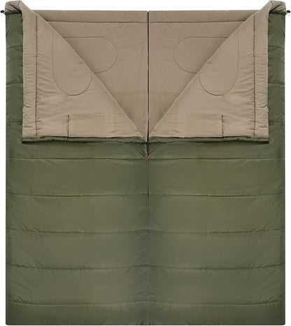 PO PO BEAR Zero Degree Sleeping Bag for Adults 100% Cotton Flannel Tall and Big