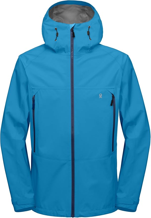 Little Donkey Andy Men's High-performance 3L Hard Shell Waterproof Rain Jacket Breathable Rain Gear for Hiking,Travelling