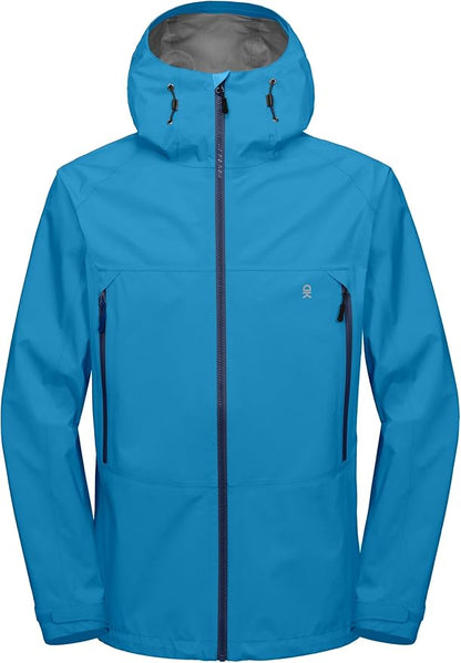 Little Donkey Andy Men's High-performance 3L Hard Shell Waterproof Rain Jacket Breathable Rain Gear for Hiking,Travelling