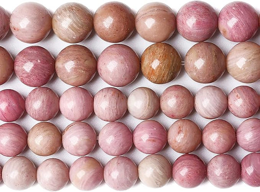 10MM 36PCS Natural Stone Red Rhodochrosite Gemstone Crystal Beads for Jewelry Making DIY Bracelet Necklace Semi Precious Beads