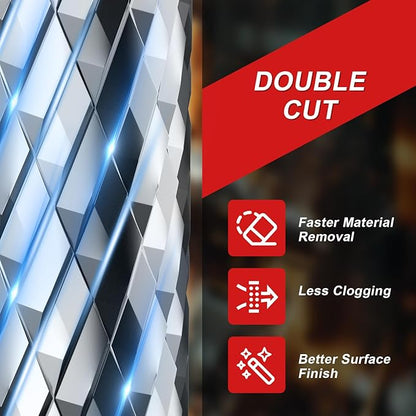 Professional Tungsten Carbide Rotary Burr Bit, SA-5 Double Cut Carbide Burr with 1/4" Shank for Metal, Wood, and Steel – Durable Die Grinder Accessory for Deburring, Engraving & Polishing