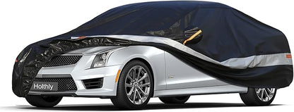 Sedan Car Cover Custom Fit Cadillac CTS 2002-2014, 100% Waterproof Breathable Outdoor Car Covers, Sun Rain Dust Snow Protection. (Ships from US Warehouse, Arrive Within 3-7 Days)