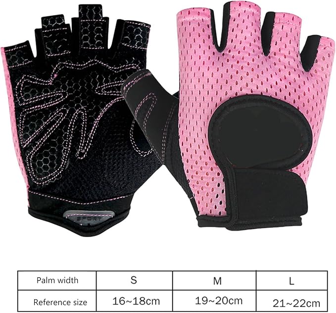 Gym Gloves Weightlifting for Men Women Fitness Antislip Half Finger Workout Bodybuilding Training Gym Weightlifting Gloves
