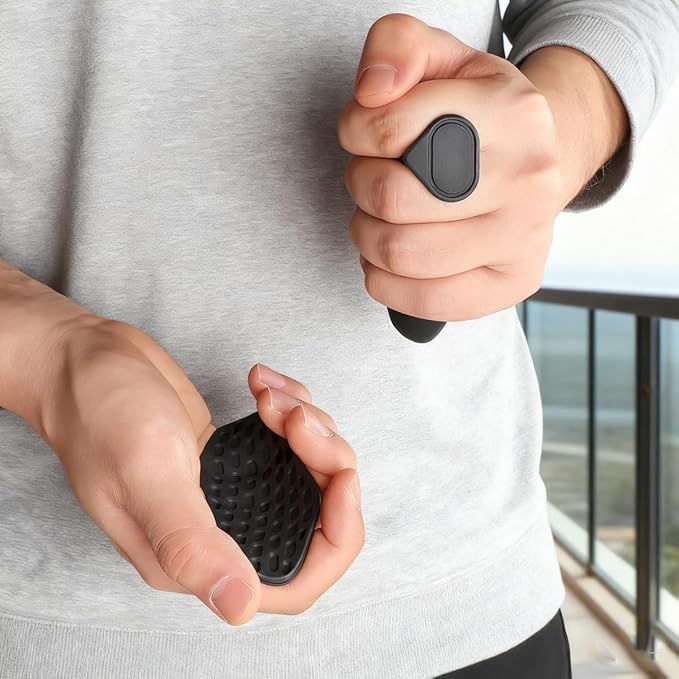 2nd Gen Enlarged Anti-Slip Workout Grips - Ergonomic Rubber Hand Protector Gloves, Workout Grips for Weight Lifting, Rubber Fingerless Gym Gloves for Pull-Ups, Gym Training and Exercise