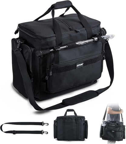 Goture Fishing Tackle Bag, Soft Side 600D Water-Resistant Cross Body Sling Fishing Bag, Freshwater Saltwater Gear Storage,Tactical Bags,Store 8 3700 Tackle Boxes(Not Included),21.65"x15.35"x11.81"