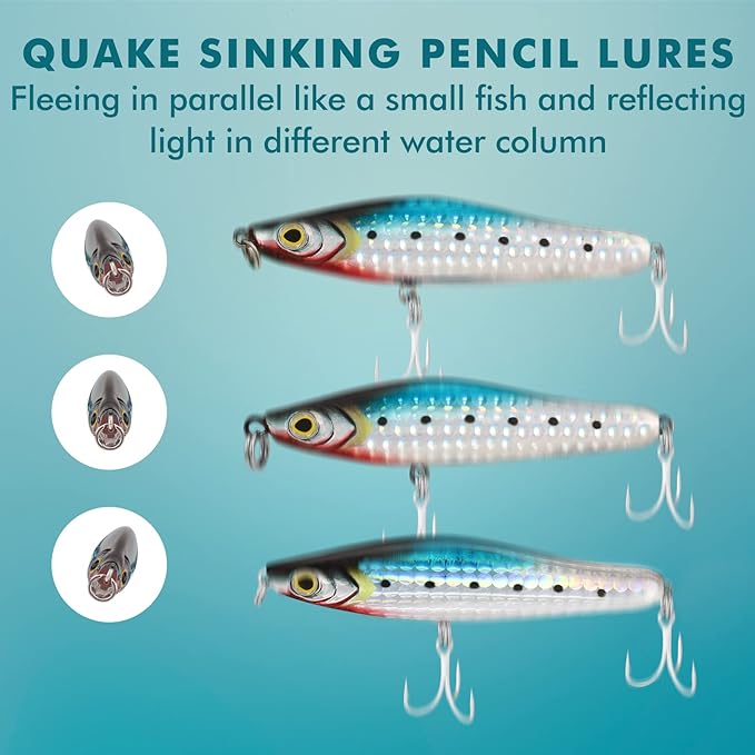 TRUSCEND Easy Catch Swimmax, Magic Noisy Turbulent Wiggling and Vibrating Actions for More Bites, Segmented Swimbait Jointed by Dyneema Strongest Fiber, Lifelike Fishing Lures for Relax Family Fishing