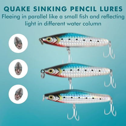 TRUSCEND Easy Catch Swimmax, Magic Noisy Turbulent Wiggling and Vibrating Actions for More Bites, Segmented Swimbait Jointed by Dyneema Strongest Fiber, Lifelike Fishing Lures for Relax Family Fishing