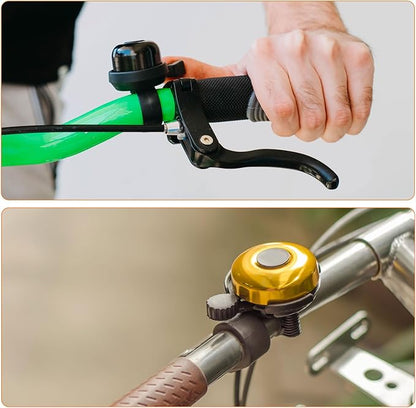 HARFINGTON Bike Bell Aluminum Classic Bicycle Bells with Loud Crisp Clear Sound Bike Ring Bell Bike Accessories for Adults Children Road Mountain Bike
