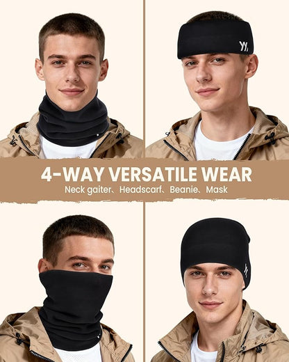 Neck Gaiter for Men Women, Breathable Windproof Face Mask Scarf, Soft Elastic Winter Neck Warmer Cover