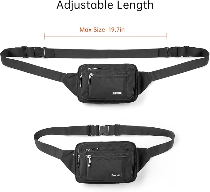 FREETOO Waist Pack Bag Fanny Pack for Men&Women Hip Bum Bag with Adjustable Strap for Outdoors Workout Traveling Casual Running Hiking Cycling