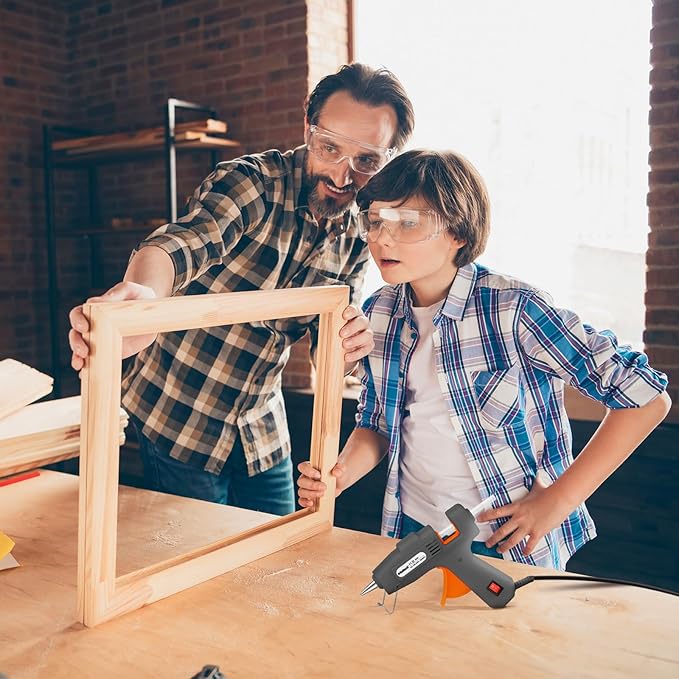 ROMECH 20W Mini Hot Glue Gun with 30 Glue Sticks Set, Fast Preheating Hot Glue Gun Kit Heavy Duty Gluegun for Craft, DIY, Repairs (Grey)