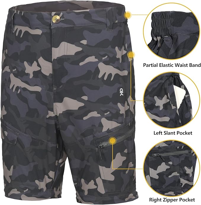 Little Donkey Andy Men's Outdoor Sports Two Section Trousers Mountaineering Hiking Hiking