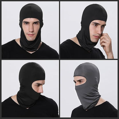 Pukavt 2 Pack 3 Hole Winter Knitted Mask, Full Face Cover Ski Mask Warm Balaclava for Skiing, Motorcycle, Snowboard