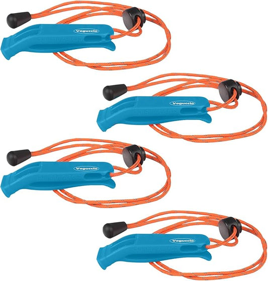 3/4 Pcs Emergency Whistle - Super Loud Survival Whistle with Lanyard for Safety Alert,Boating,Swimming,Kayaking,Hiking,Camping,Hunting,and Rescue Signaling