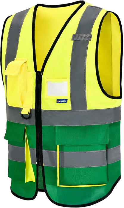 A-SAFETY High Visibility Reflective Safety Vest Customize Logo (XS-8XL)