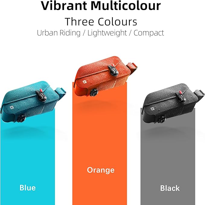 Rhinowalk Bike Top Tube Bag Bike Frame Bag Fully Waterproof and Stable Bicycle Frame Bag Bicycle Bag Professional Cycling Accessories for Mountain Road Bike